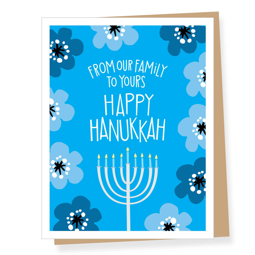 Our Family to Yours Hanukkah Card, Box of 8