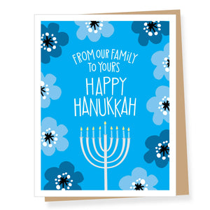 Our Family to Yours Hanukkah Card, Box of 8