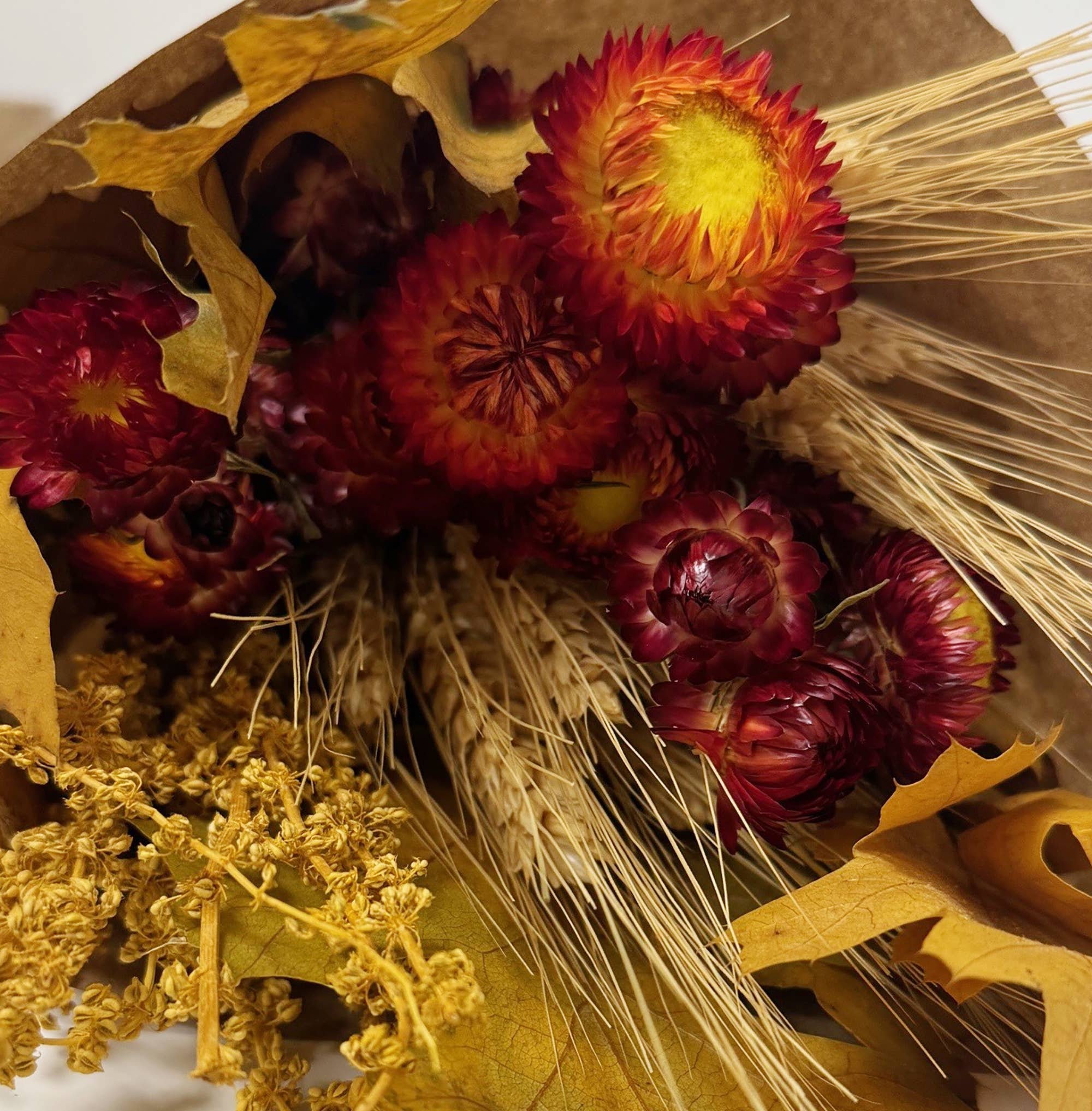 Strawflower Harvest Bouquet