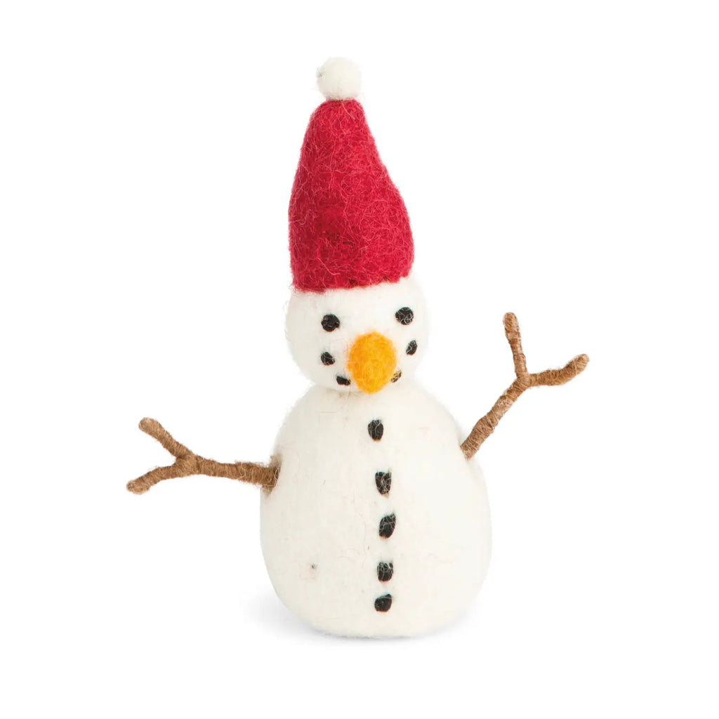 Snowman With Red Hat