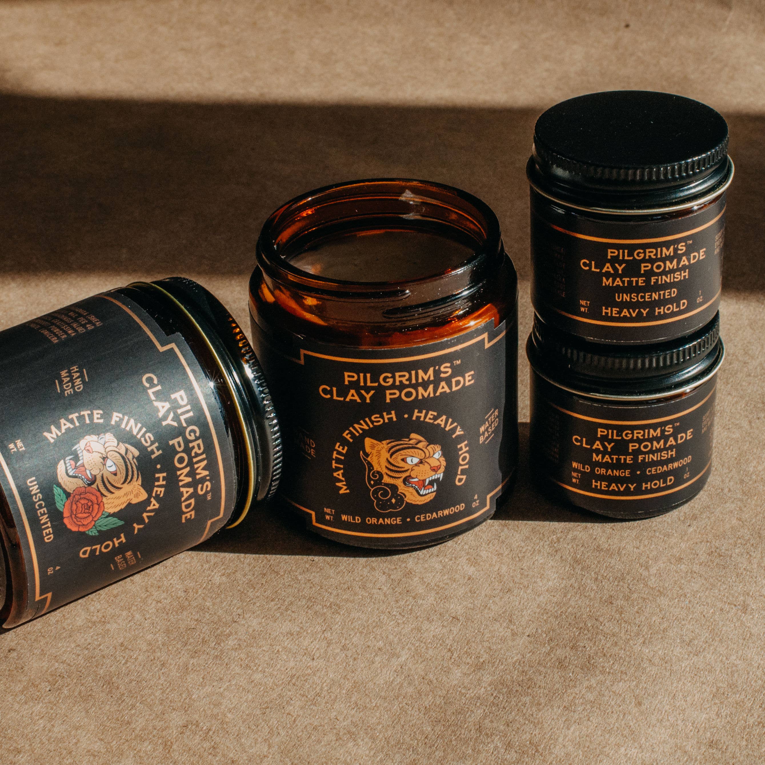 Clay Pomade, Wild Orange + Cedarwood