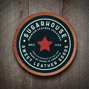 It's 5 O'clock Somewhere Leather Coaster