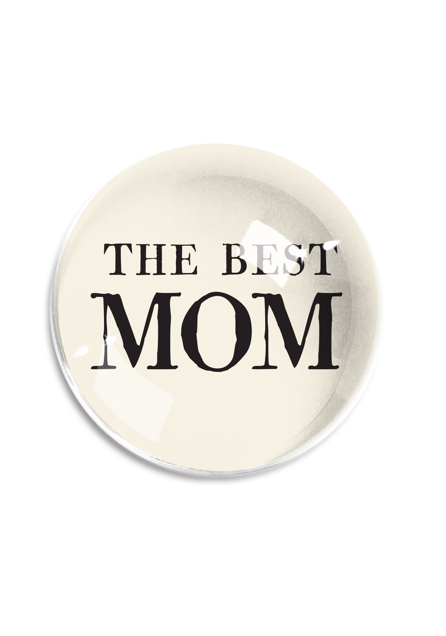 The Best Mom Crystal Dome Paperweight