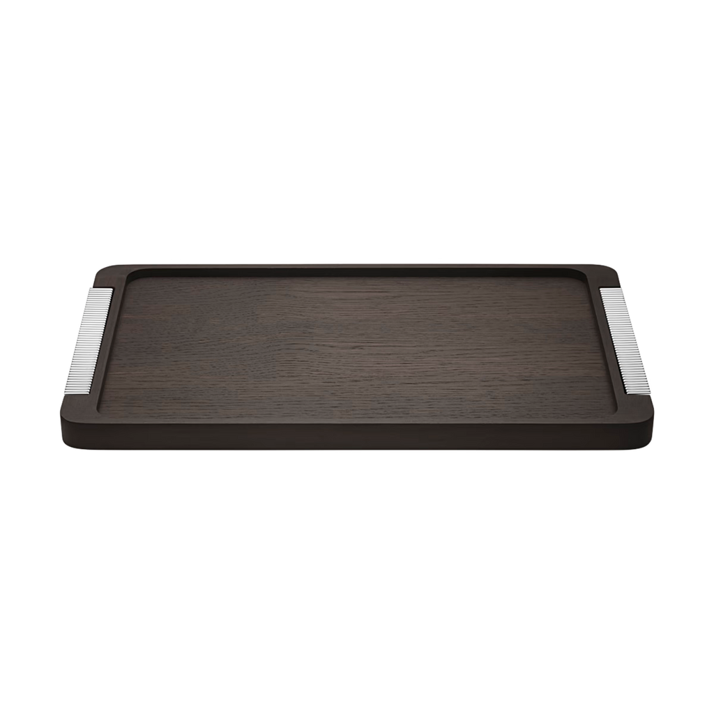 Bernadotte Tray, Oak + Stainless