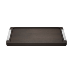 Bernadotte Tray, Oak + Stainless