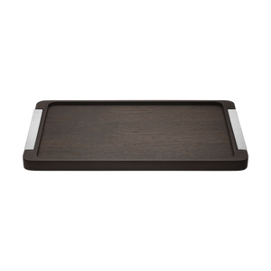 Bernadotte Tray, Oak + Stainless