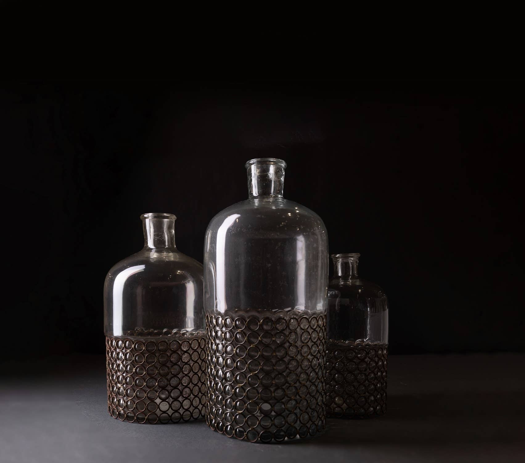 Decorative Glass Bottle, Small