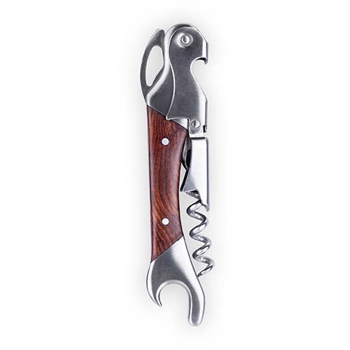 Admiral™ Rosewood Double-Hinged Corkscrew & Foil Cutter