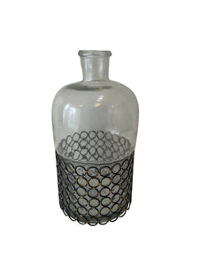 Decorative Glass Bottle, Small