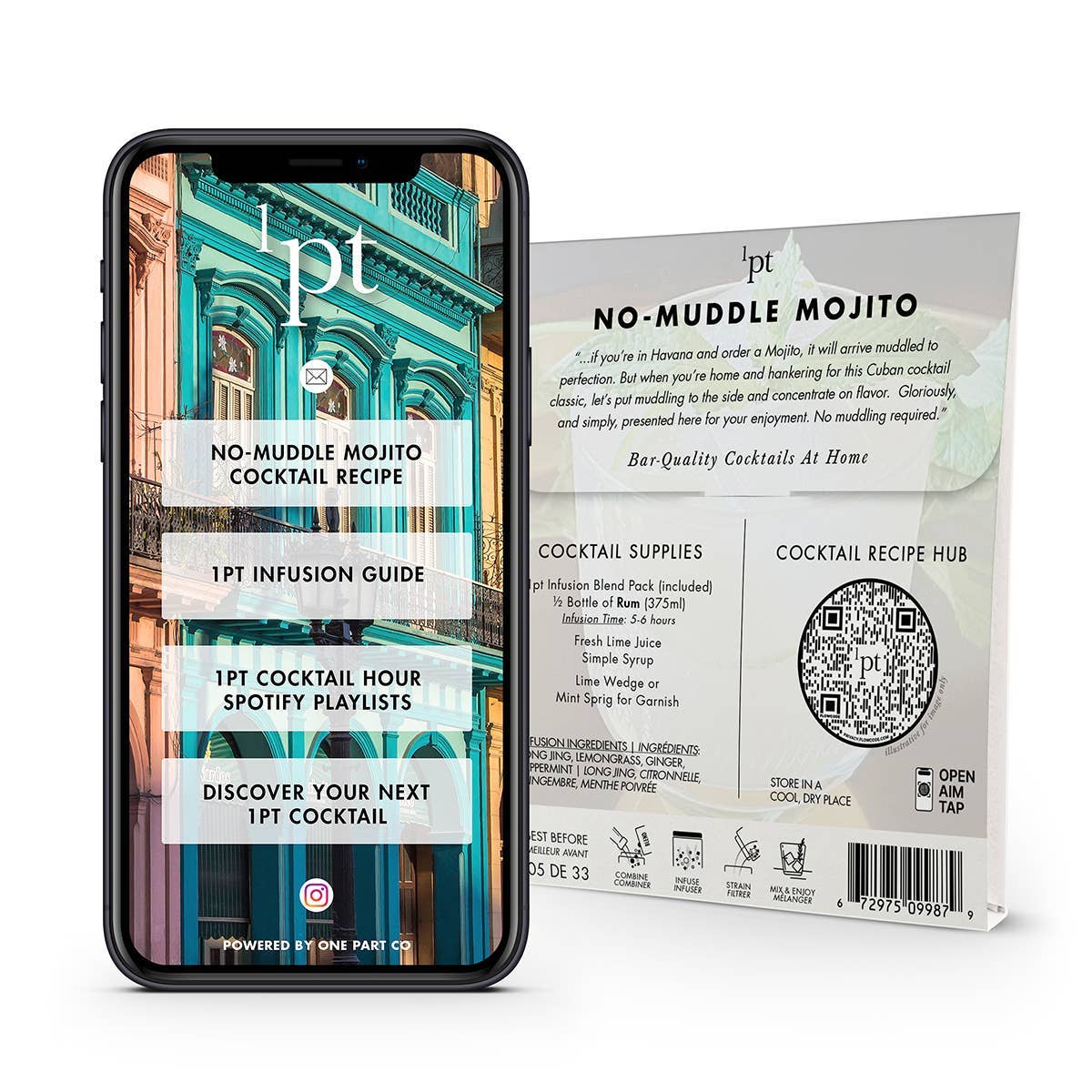 1pt No-Muddle Mojito Cocktail Pack