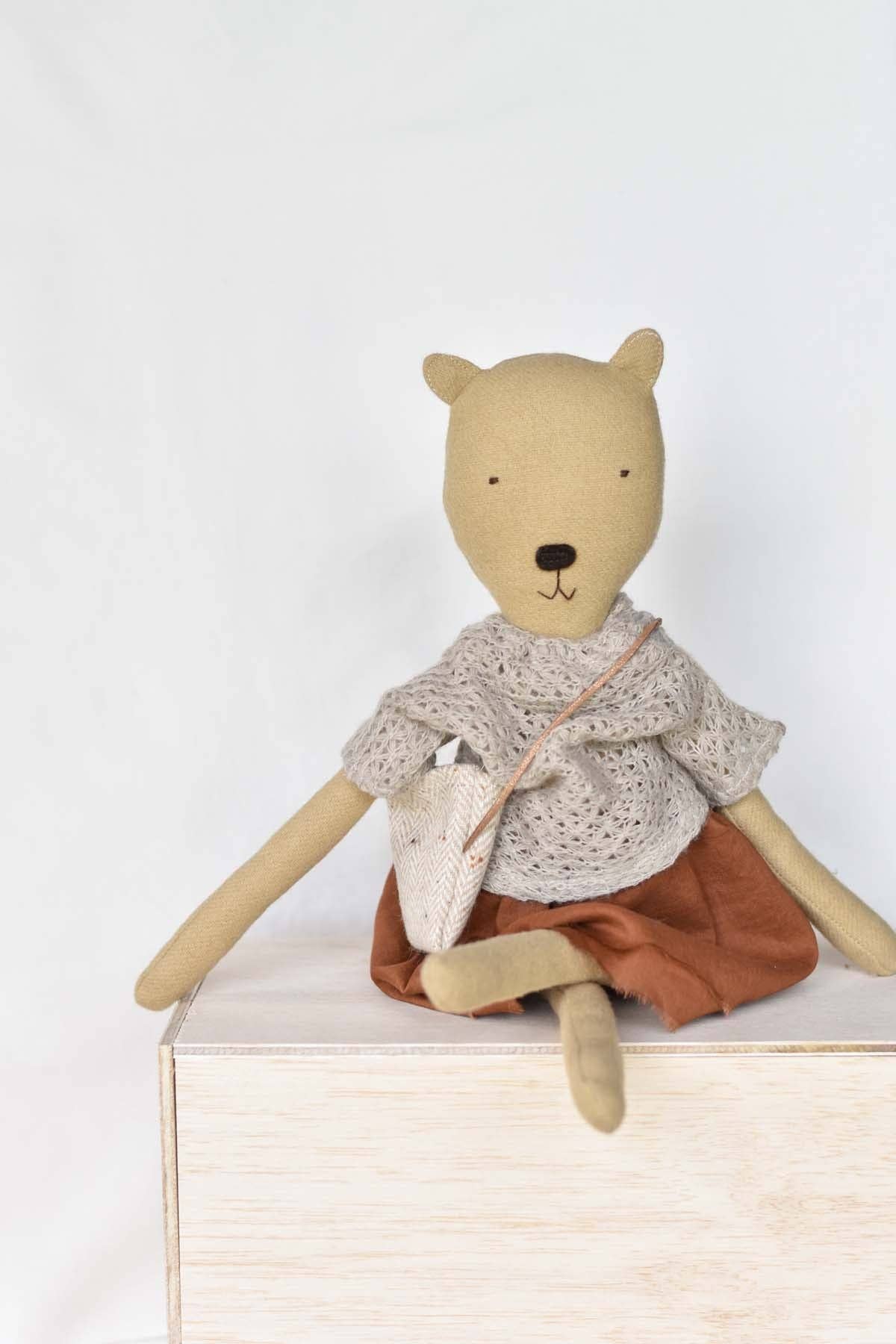 Agatha The Bear Doll, French Knit 