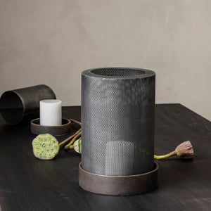 Lantern, Bash, Antique zinc