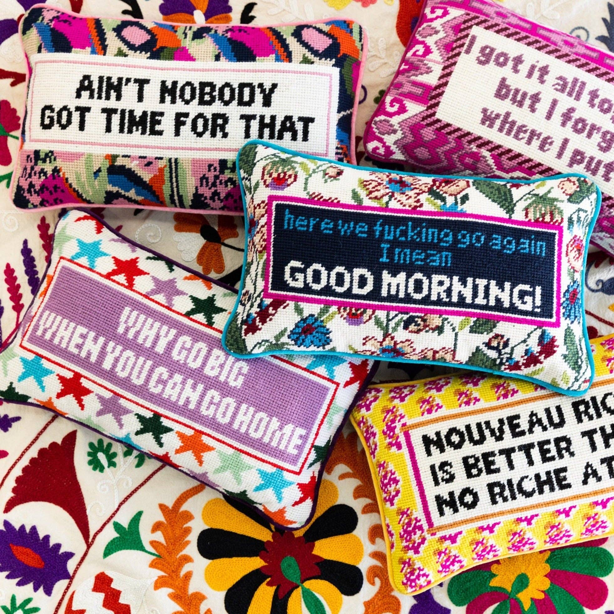 Ain't Nobody Needlepoint Pillow