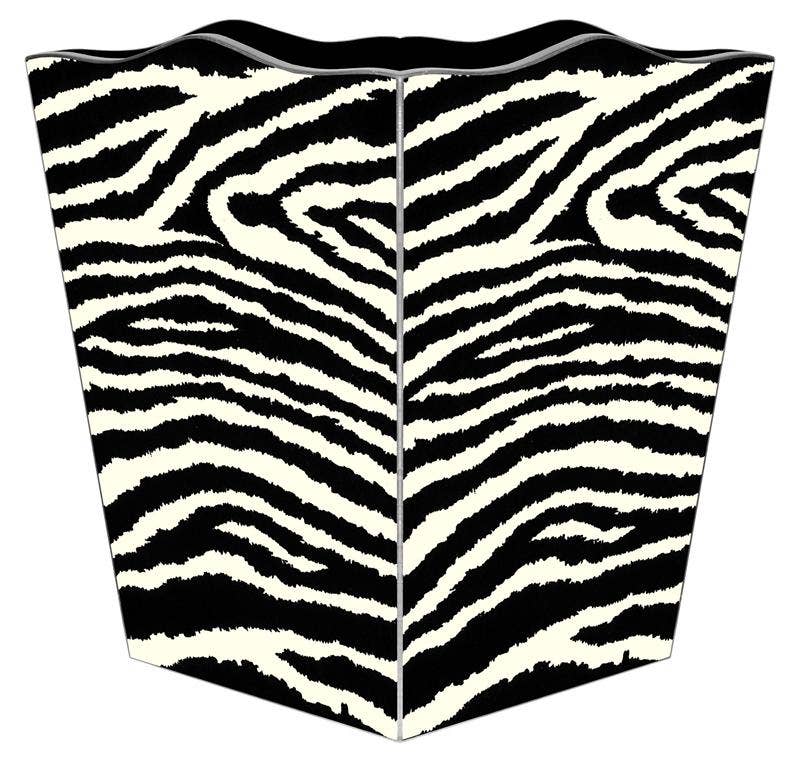 Zebra Waste Basket