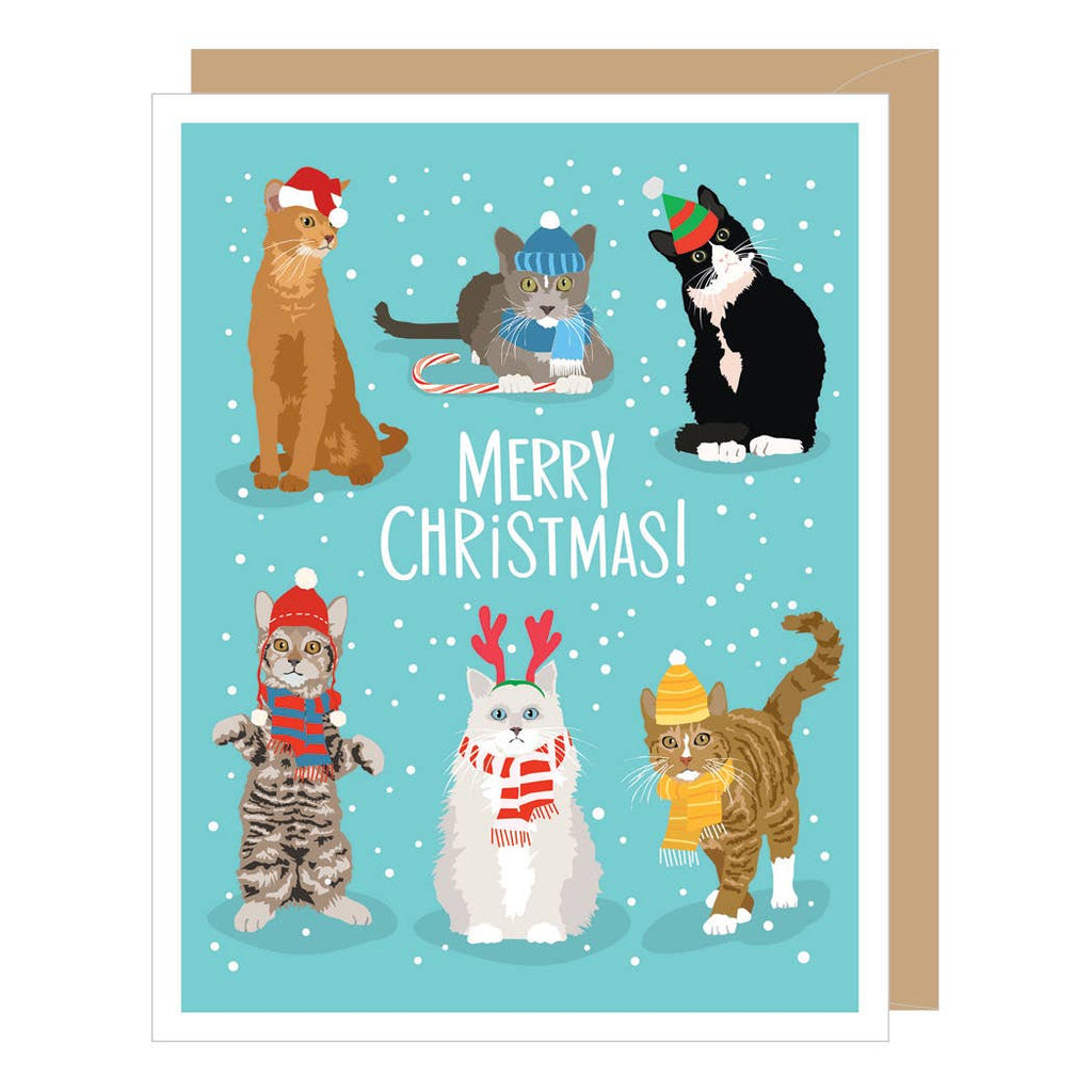 Holiday Cats Christmas Card, Box of 8