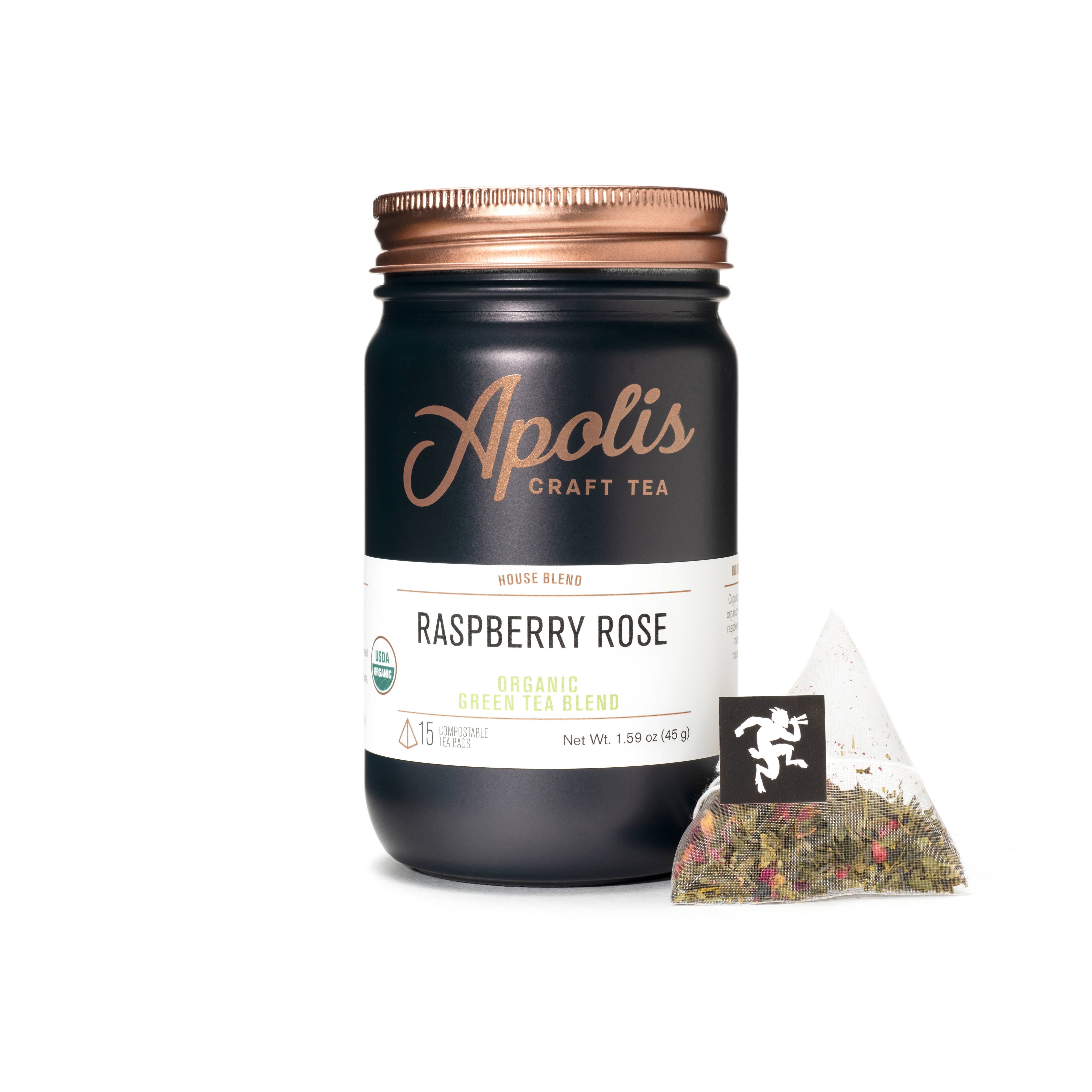 Organic Raspberry Rose Tea Bags