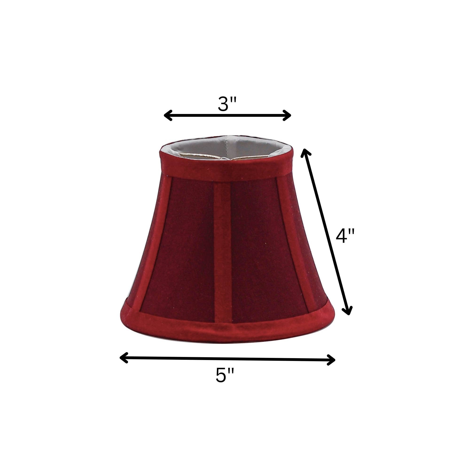 Cloth & Wire Chandelier Lampshade Flame Clip(Set of 6) Red