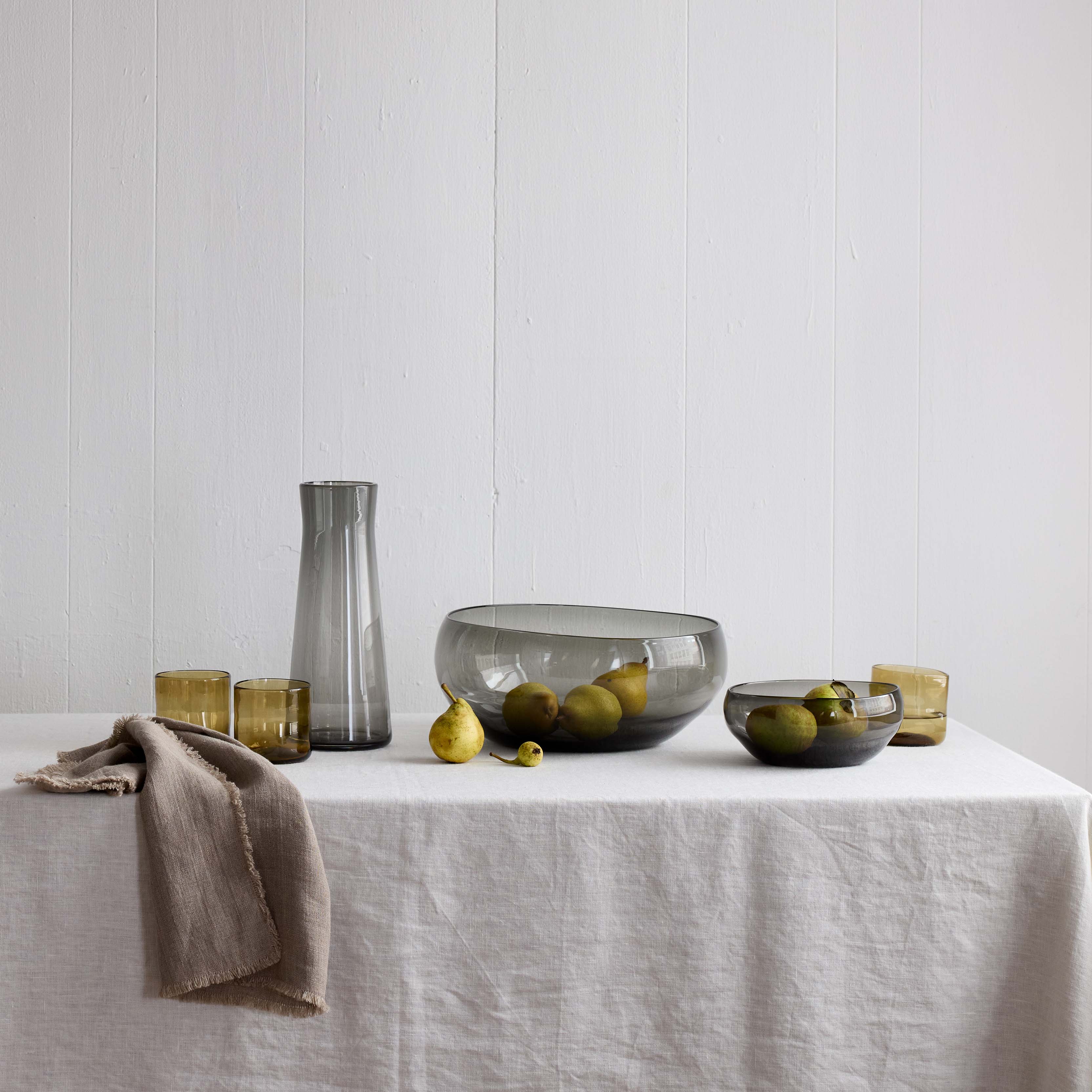Fringed Linen Napkin: Natural Flax