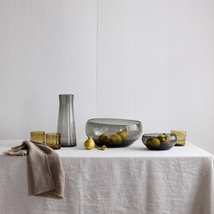 Fringed Linen Napkin: Mustard