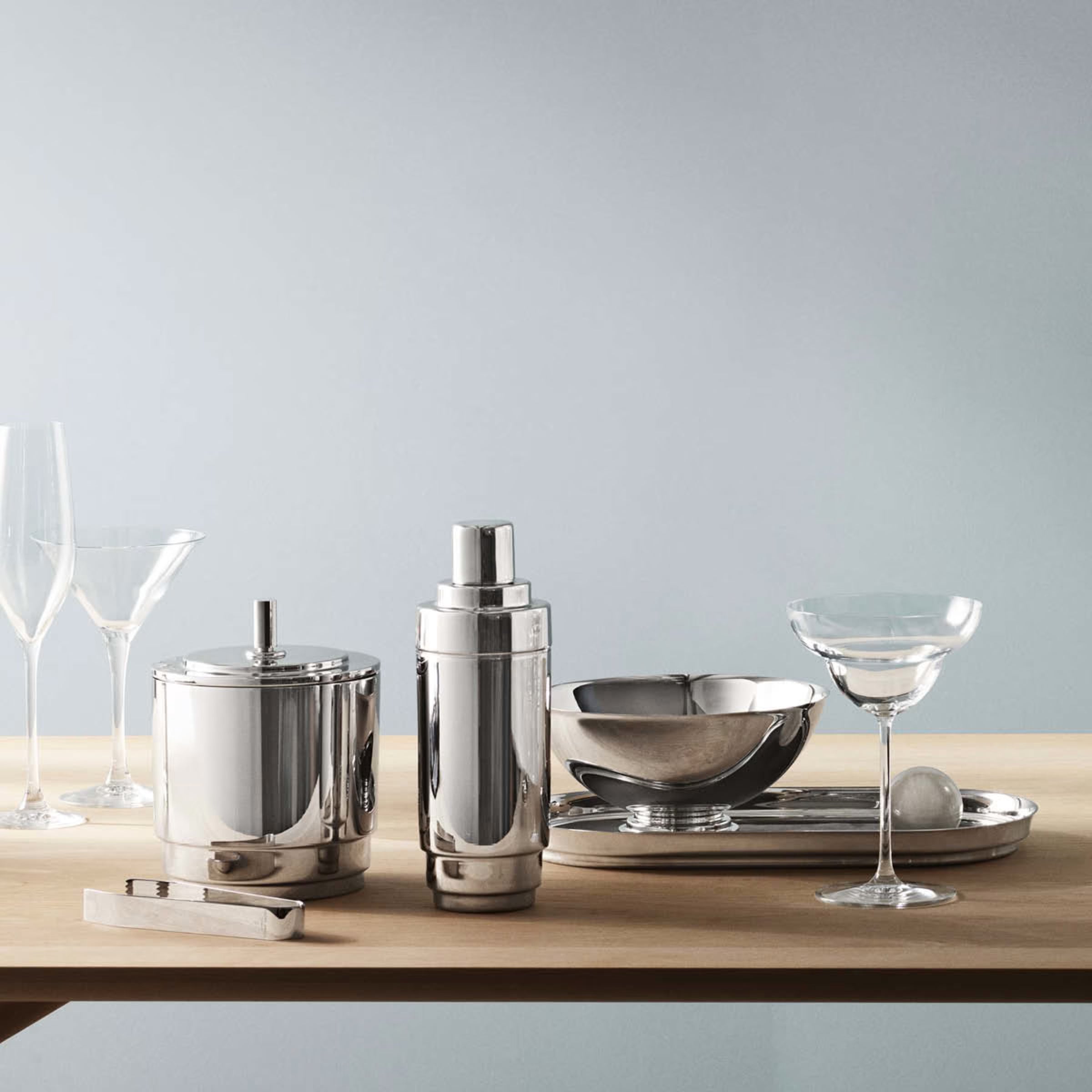 Manhattan Ice Bucket + Tongs
