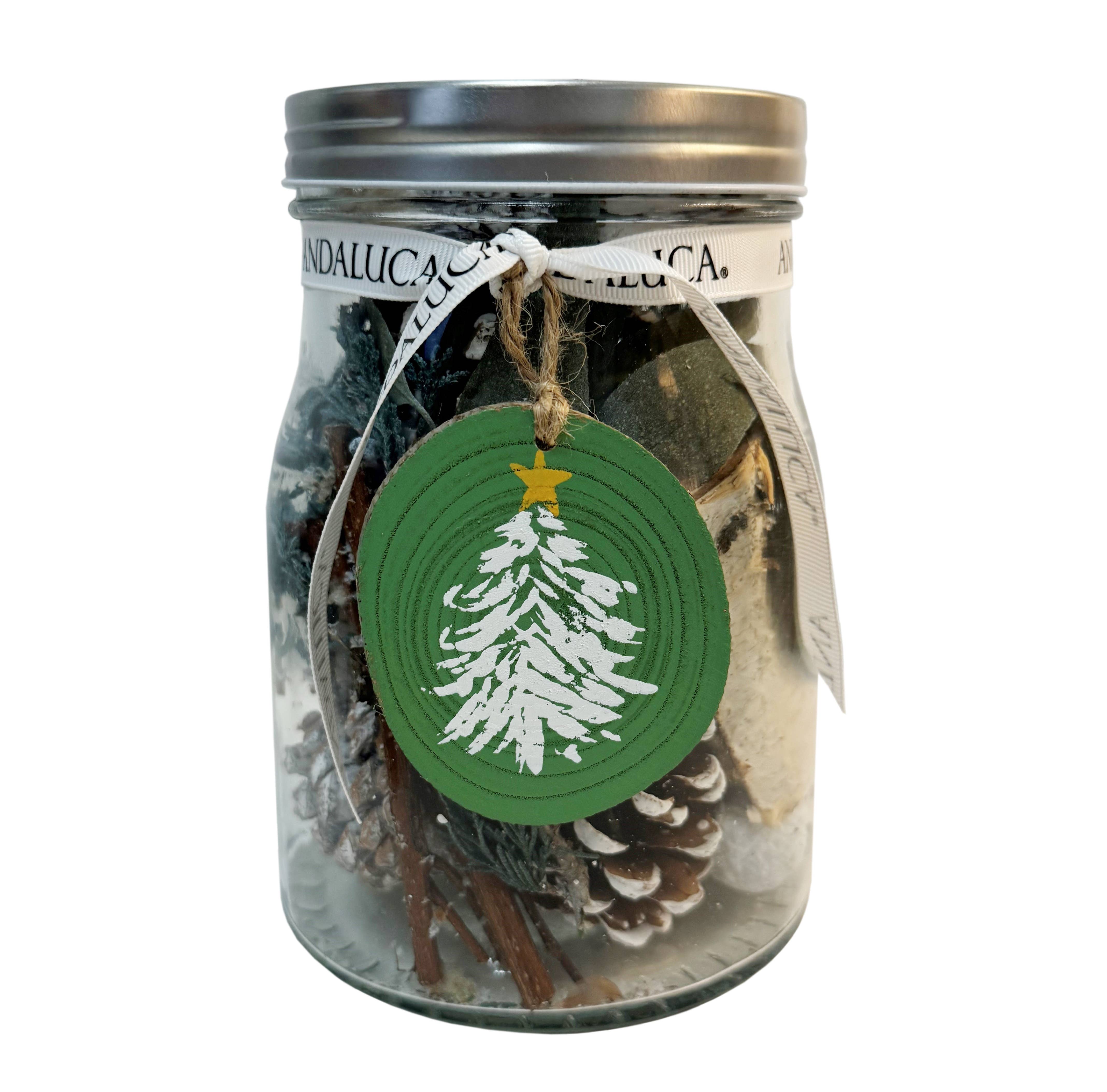 Evergreen Pine Pot Belly Jar Potpourri