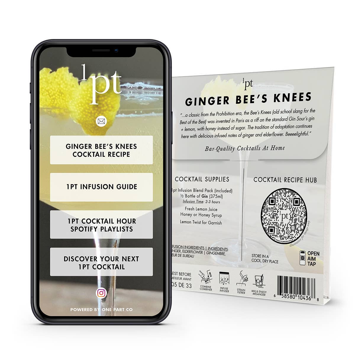 1pt Ginger Bee's Knees Cocktail Pack