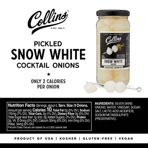 Pickled Snow White Cocktail Onions