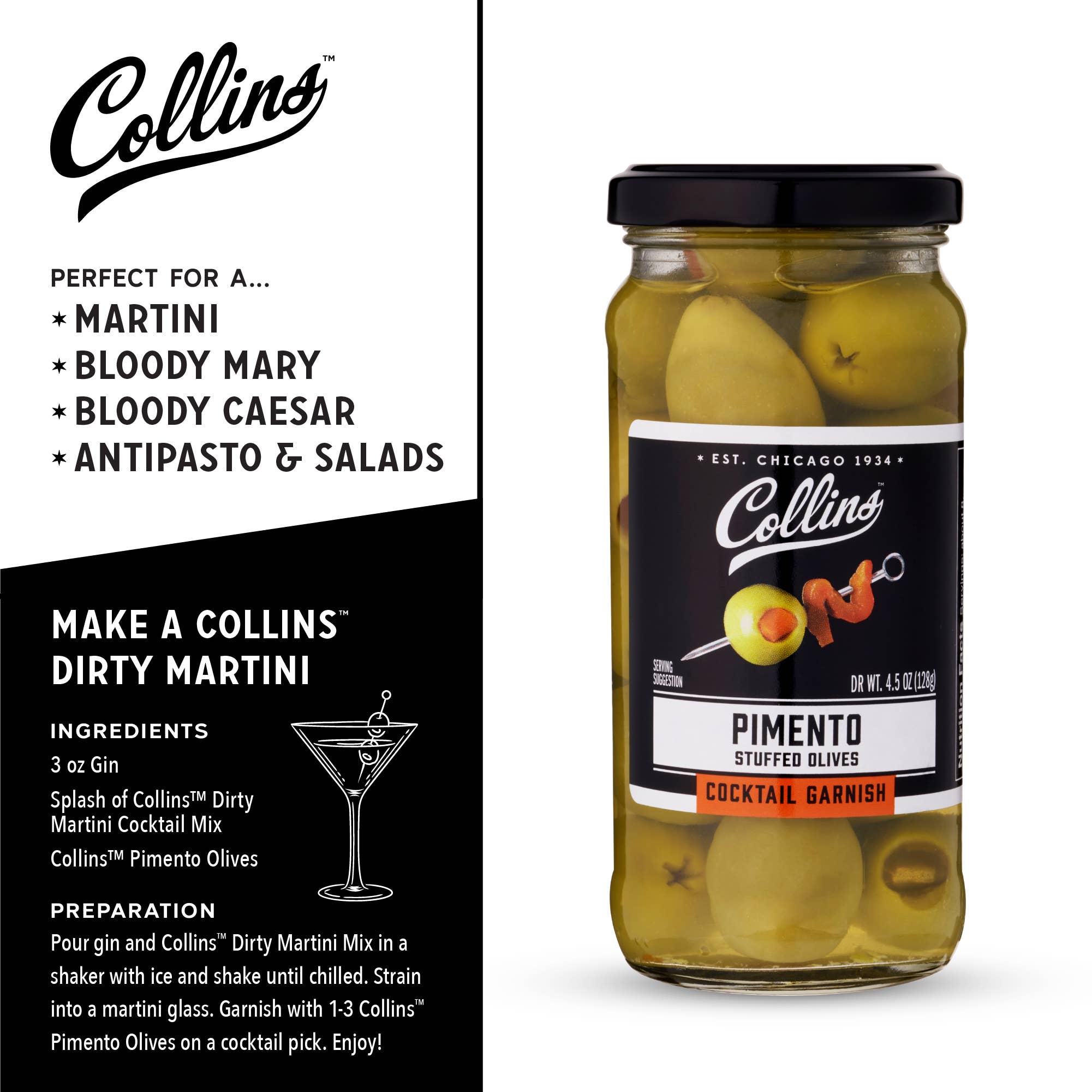 Pimento Martini Cocktail Olives