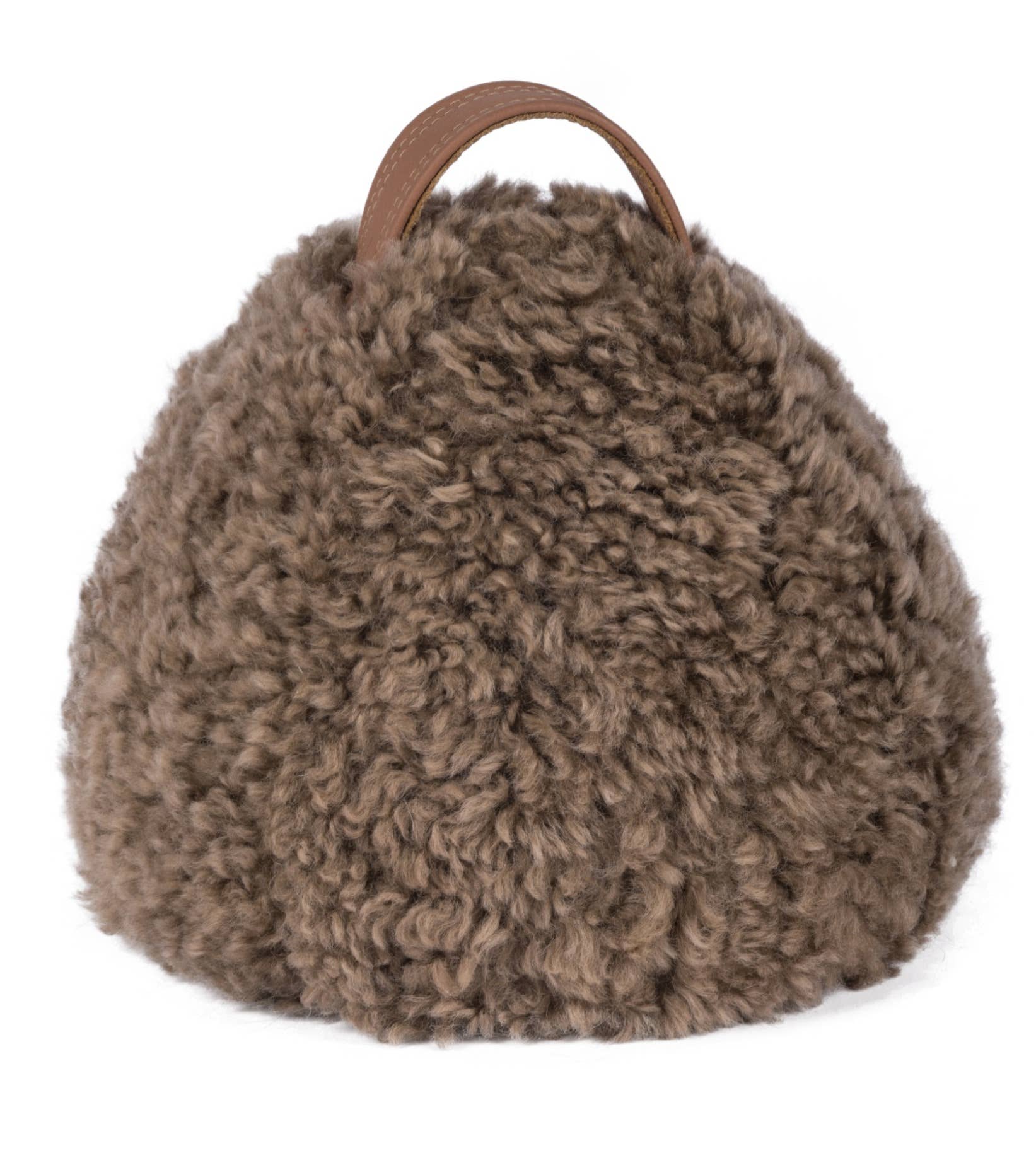 Sheepskin Doorstop | Swedish Curly | Taupe