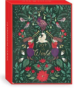 Holiday Boxed Cards, 12 Days Green