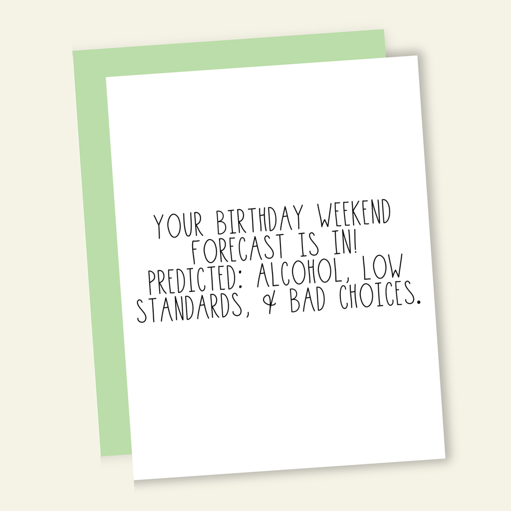 Birthday Forecast Card