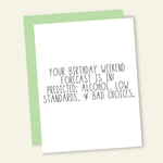 Birthday Forecast Card