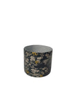 Glass Peacock Print Votive Holder, Medium