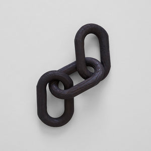Charcoal Wood Chain, 3 Link