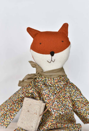Florette The Fox Doll, Vintage Floral Day Dress