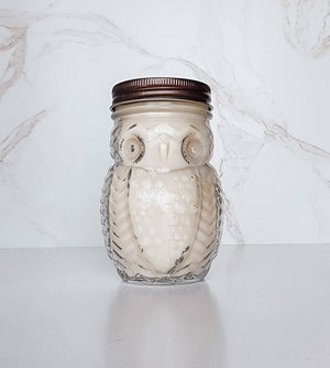 Cappuccino Owl Candle