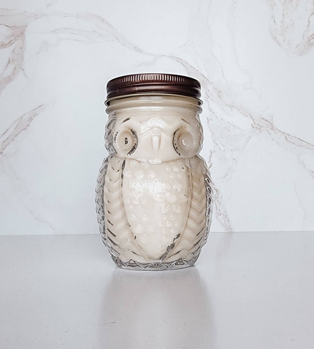 Fire & Fir Owl Candle