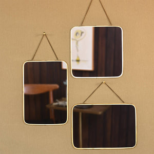 Estelle Brass Mirror, Horizontal