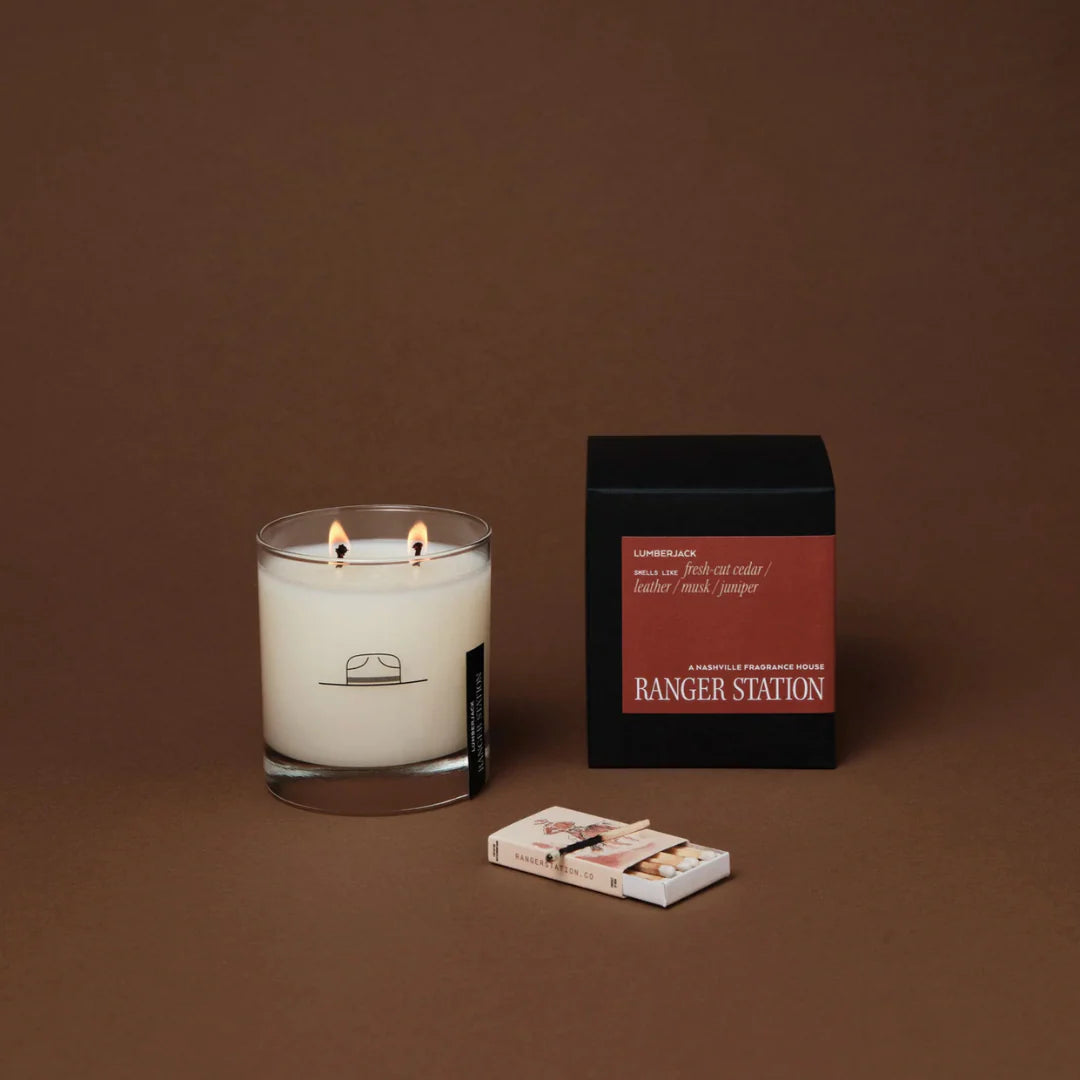 Cowboy Christmas Candle