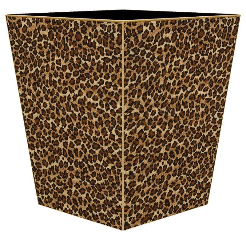 Leopard Waste Basket