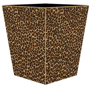 Leopard Waste Basket