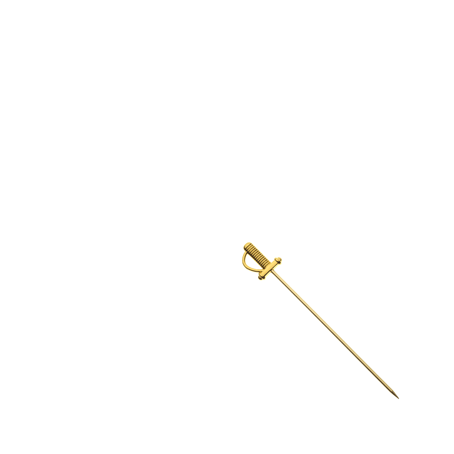 Sword Cocktail Picks, Gold