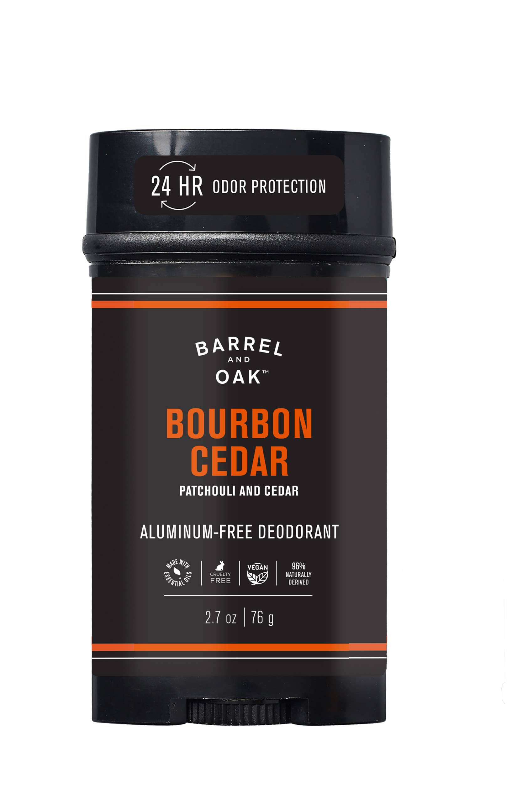 24-Hour Deodorant, Bourbon Cedar