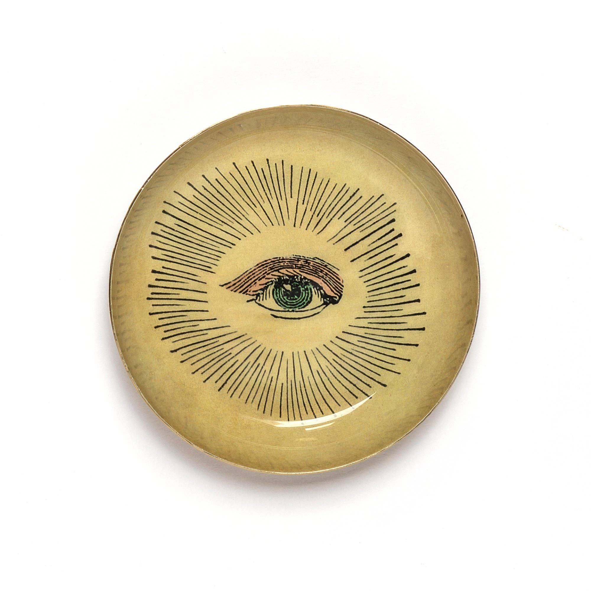 Round Enamel Tray, Eye
