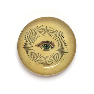 Round Enamel Tray, Eye