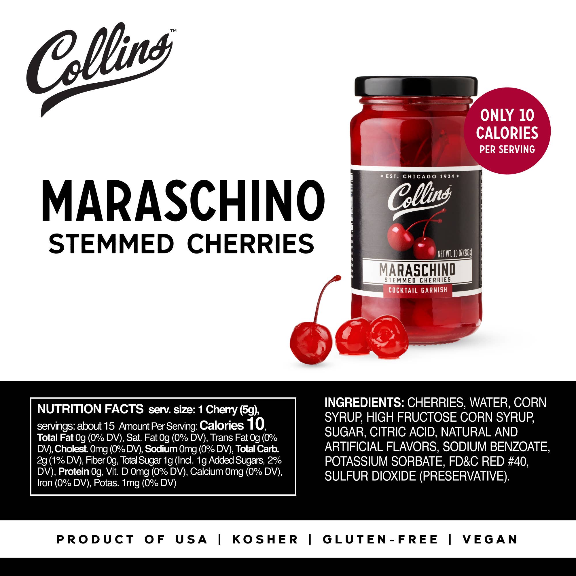 Stemmed Maraschino Cherries
