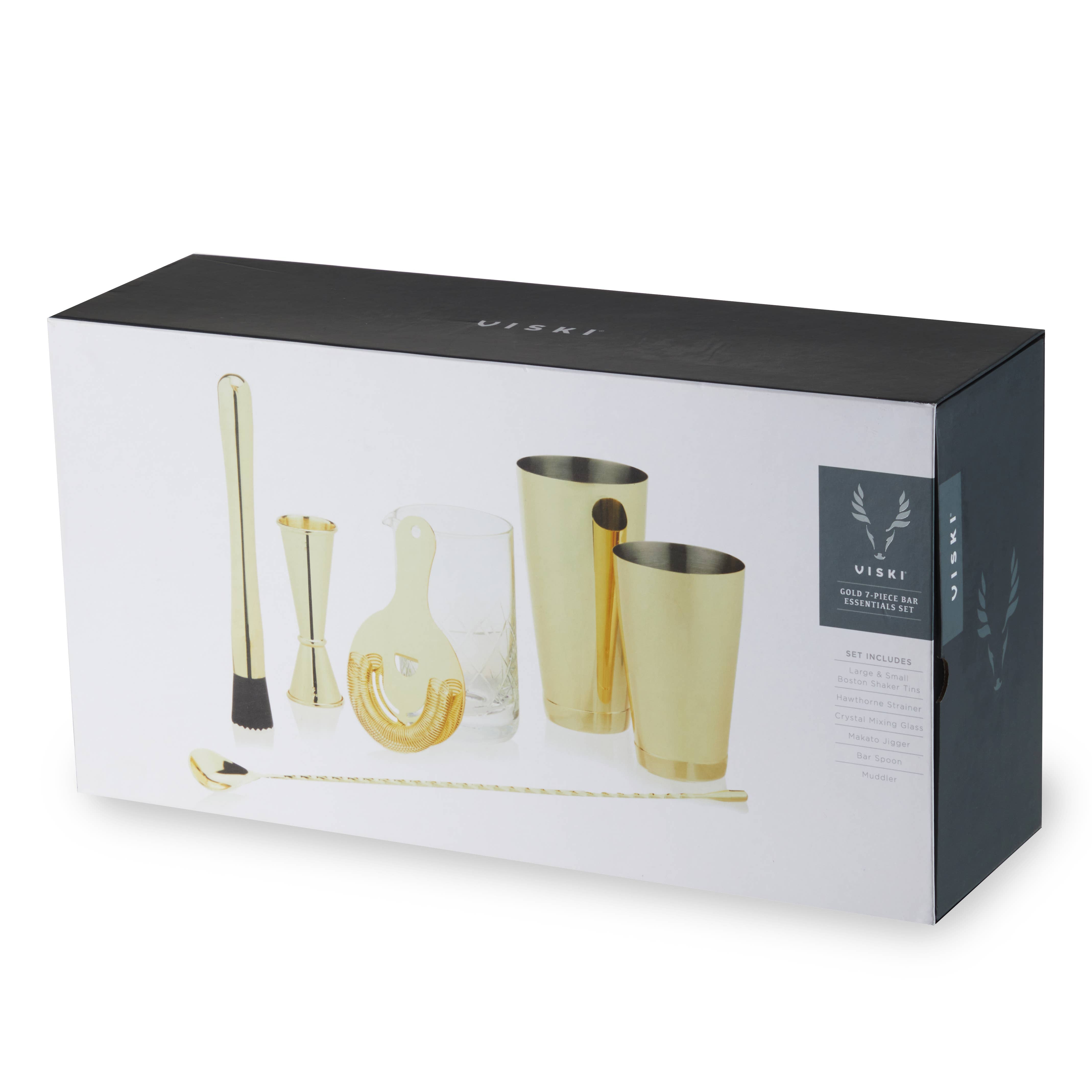 Gold 7- Piece Bar Essentials Set