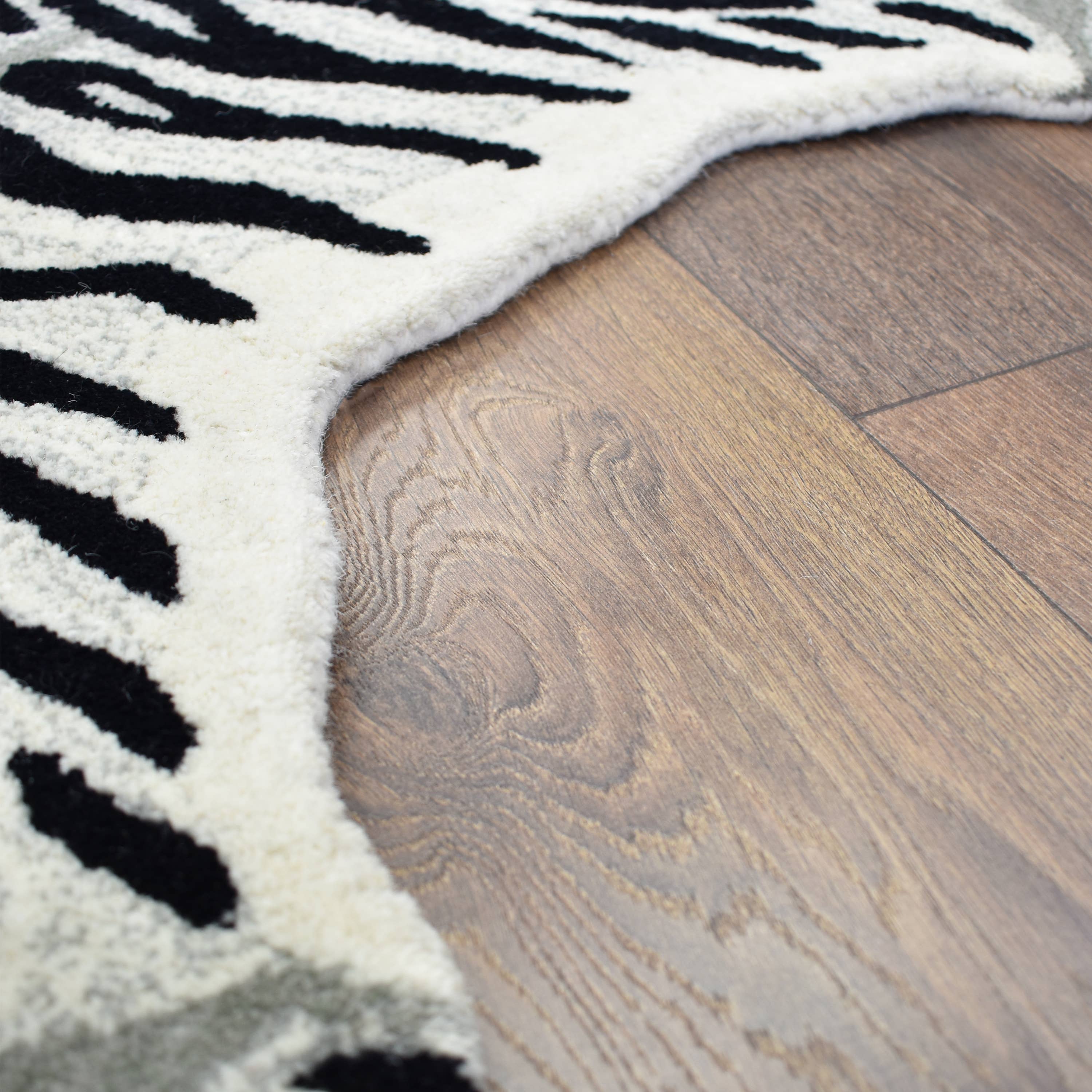 Zebra Animal Rug, 4 x 6