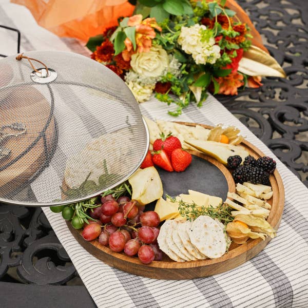 Slate & Acacia Cheese Board + Dome