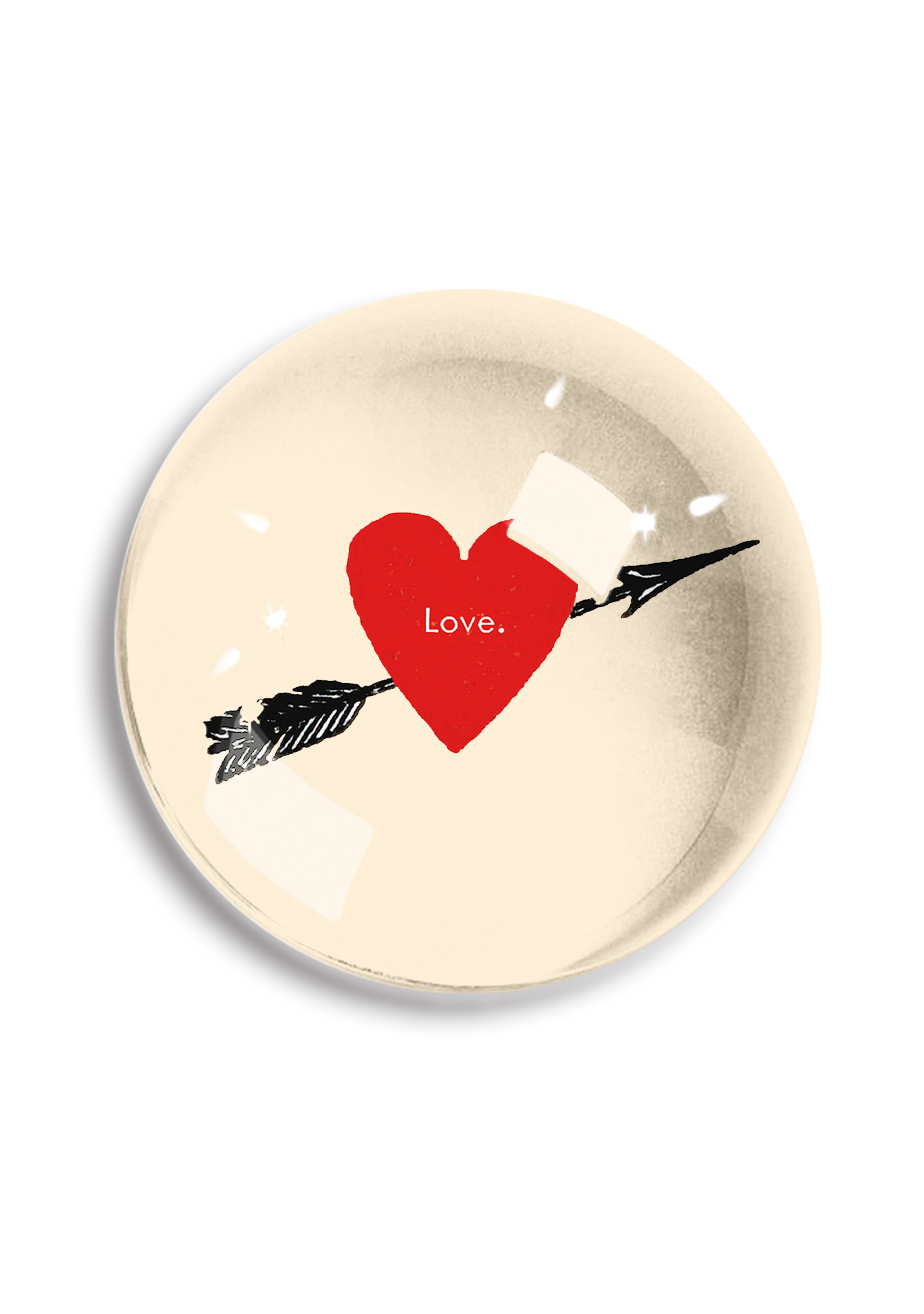 Love Always Crystal Dome Paperweight